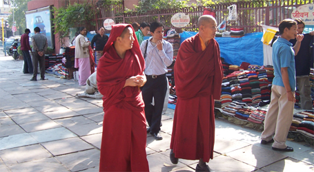 The Streets Of Delhi - Monks
