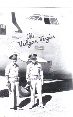 Bob with Captain Wallace Taylor,Pilot